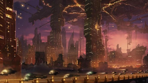 Биопанк город