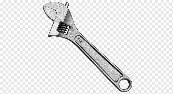 Разводной ключ без фона