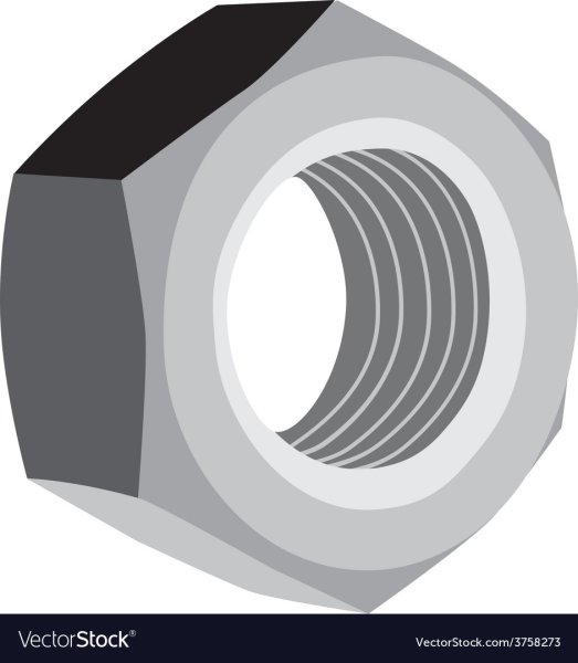 Гайка без фона