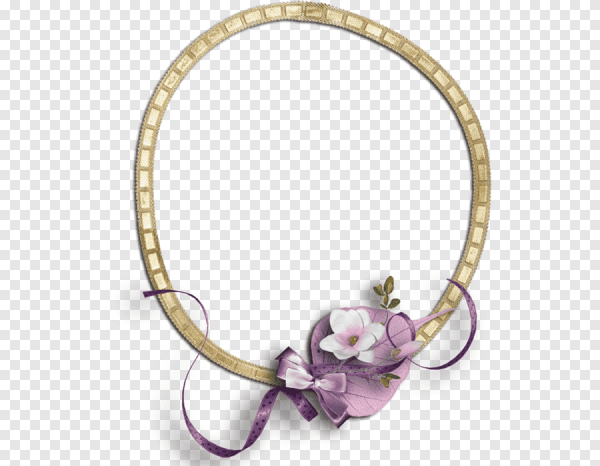 Золотая рамка с фиолетовыми цветами