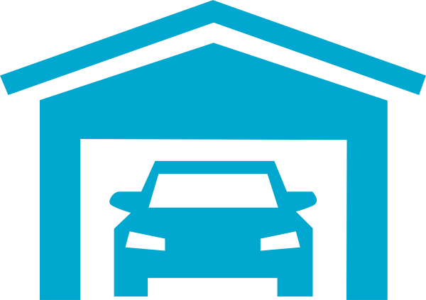 Машина в гараже иконка