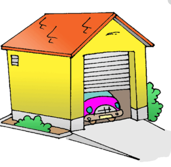 Нарисованный гараж