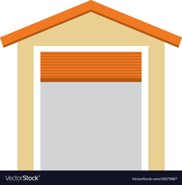 Кирпичный гараж вектор