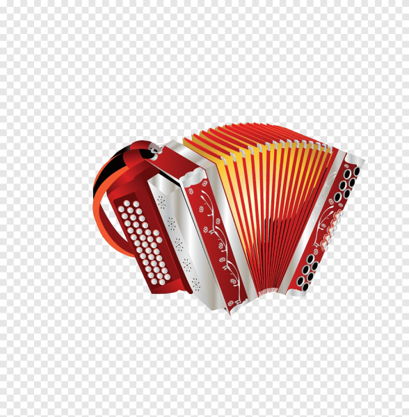 Детская гармошка Accordion красная