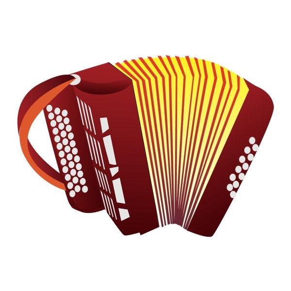 Баян на прозрачном фоне