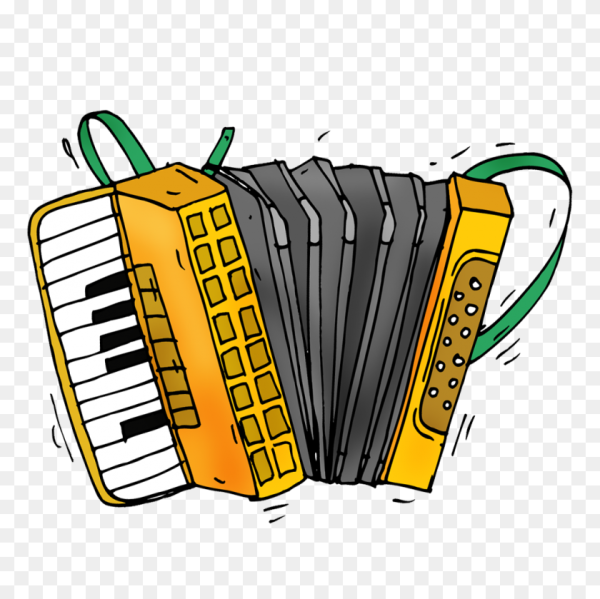 Гармонь на белом фоне