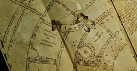 Карта мародеров Гарри Поттер внутри