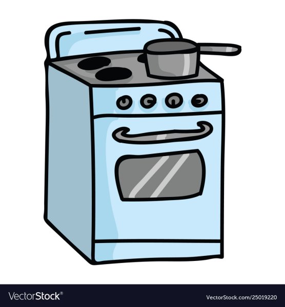 Газовая плита рисунок для детей