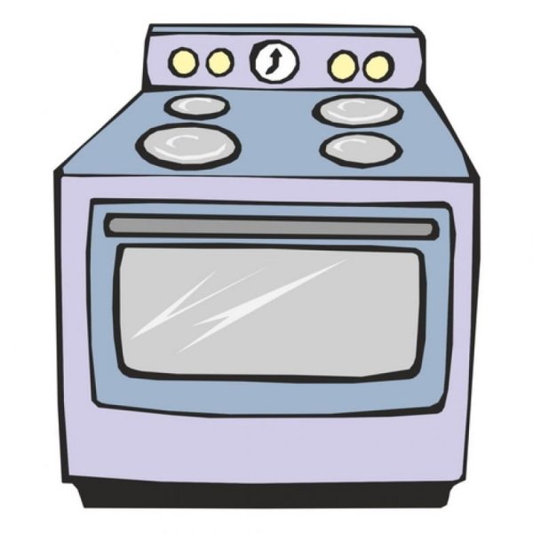 Газовая плитка мультяшная