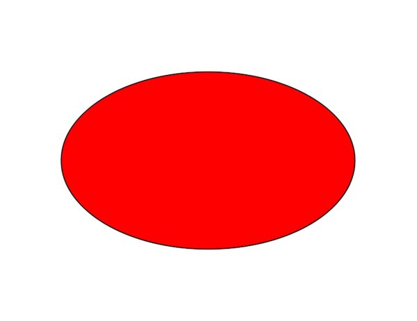 Красный овал