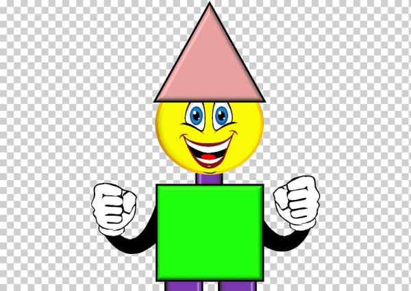 Веселые человечки из геометрических фигур