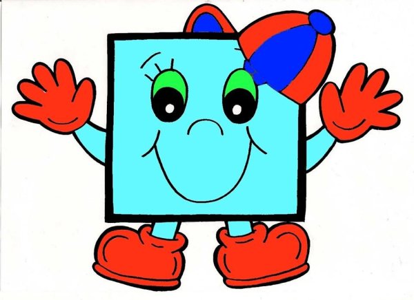 Геометрические фигурки с глазками