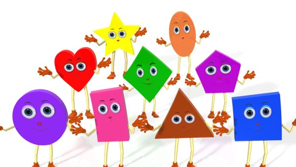 Веселые геометрические фигурки