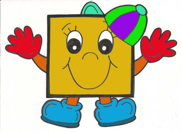 Веселые геометрические фигурки