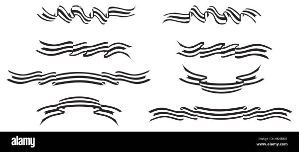 Георгиевская лента черно белая