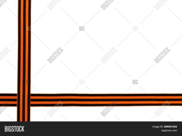 Рамка из георгиевской ленты