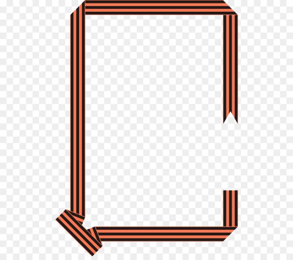 Рамка Георгиевская лента