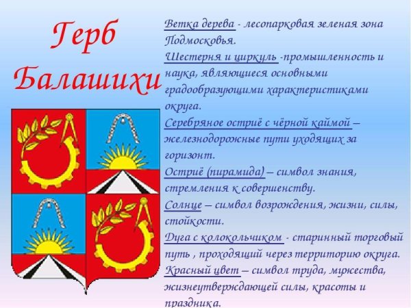 Герб Балашихи новый