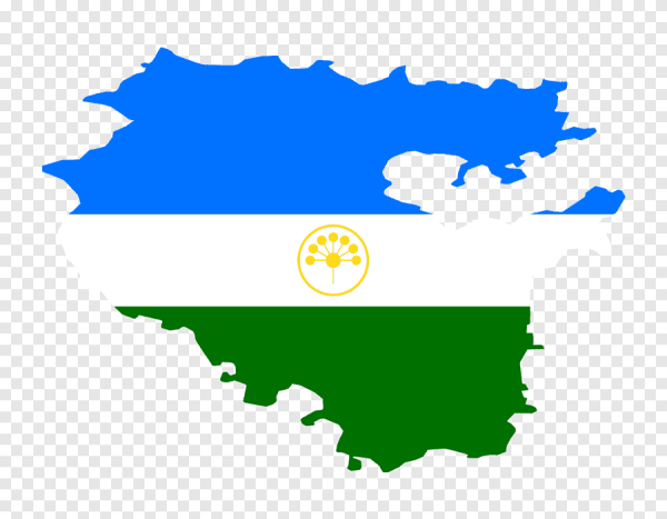 Карта Башкирии флаг герб