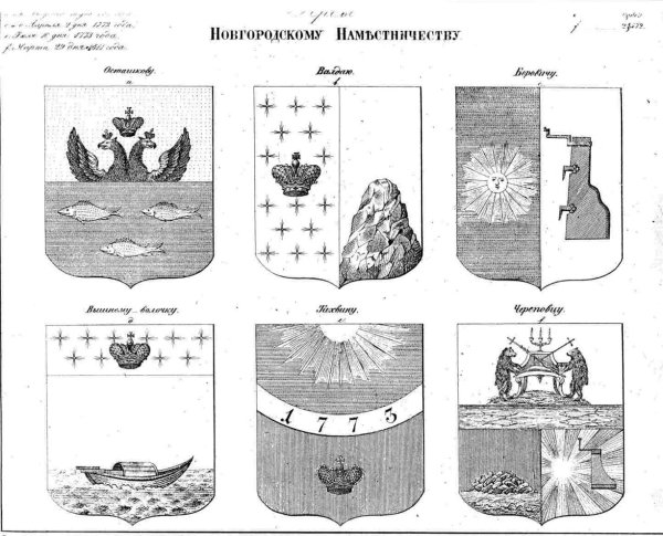 Вышний Волочек герб старинный