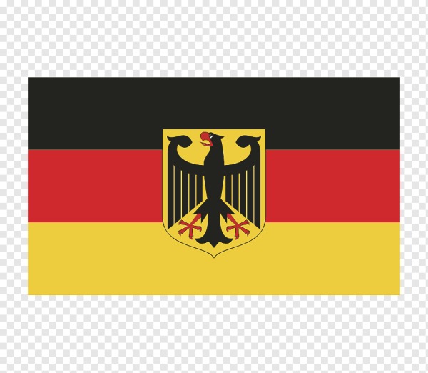 Флаг ФРГ С гербом