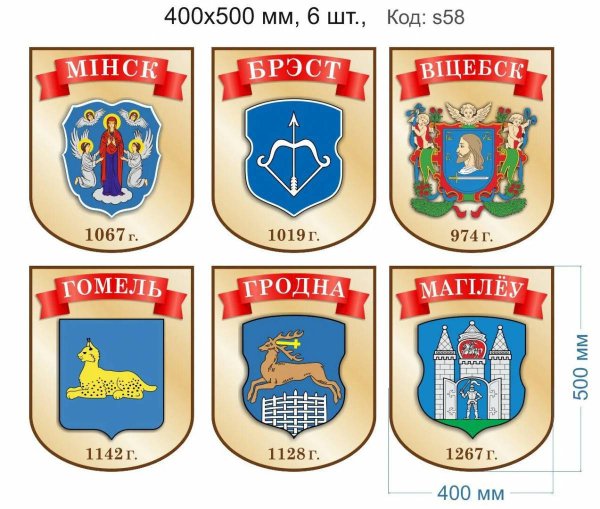 Гербы областей Беларуси