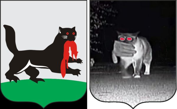 Бабр на флаге Иркутска