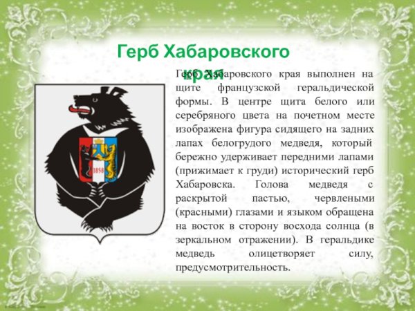 Новая символика Хабаровского края