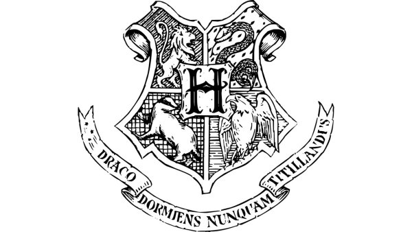 Герб Хогвартса из Гарри Поттера прозрачный
