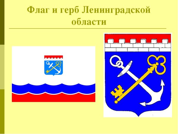 Флаг Ленинградской области символика