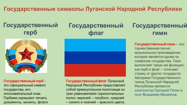 Флаг ЛНР С гербом