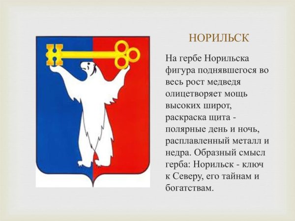 Флаг города Норильска