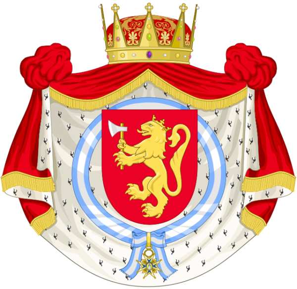 Королевским гербом Георга III