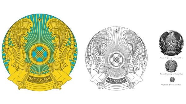 Герб Казахстана вектор