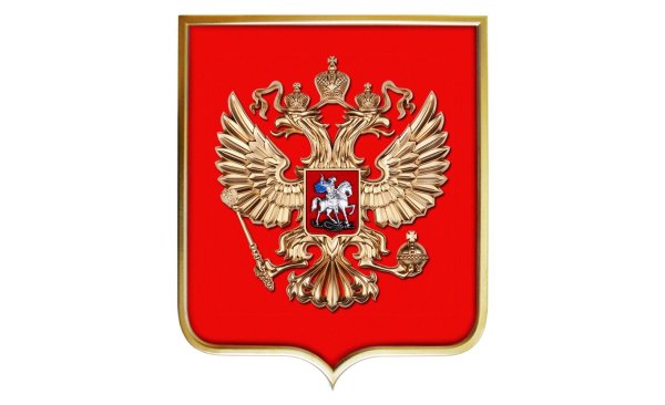 Герб России на щите