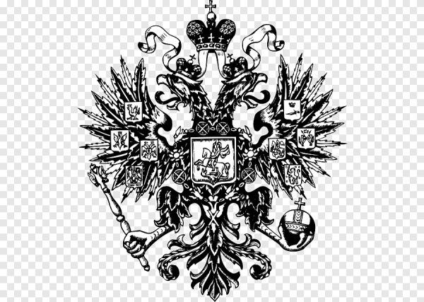 Имперский двуглавый Орел Российской империи вектор