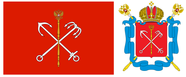 1780 Екатерина II официально жаловала герб Санкт-Петербургу