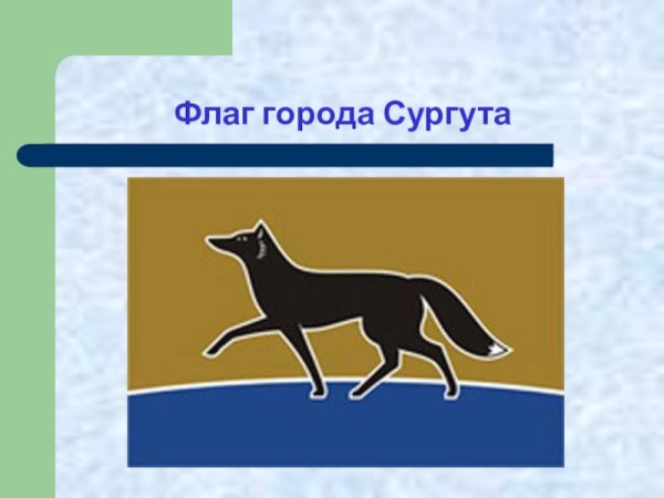 Флаг города Сургута ХМАО