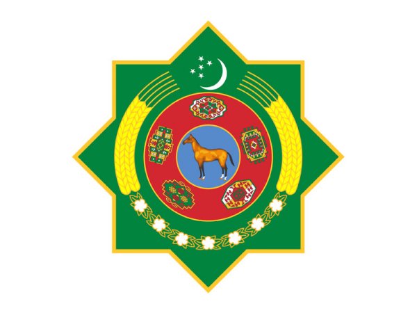 Герб Туркмении с орлом