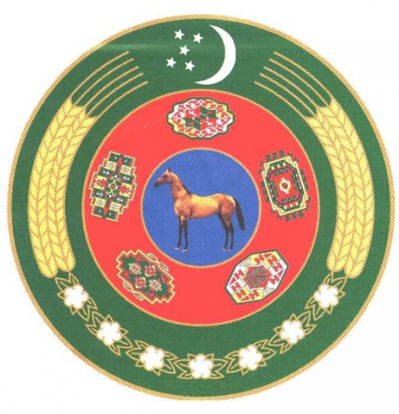 Туркмения флаг и герб
