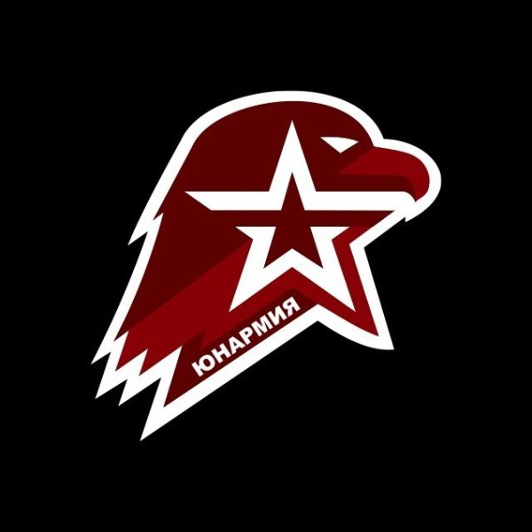 Значок Юнармия на прозрачном фоне