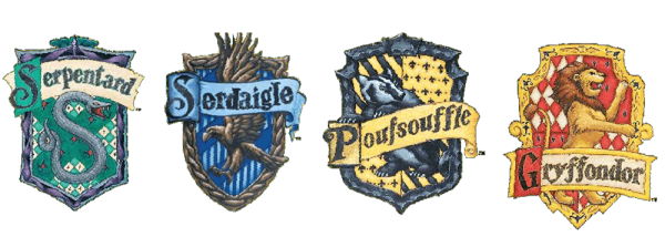 Хогвартс факультеты без фона