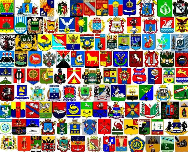 Гербы городов России и их названия
