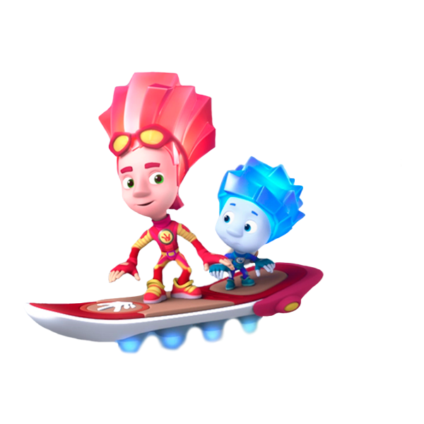 Фиксики Файер и Нолик