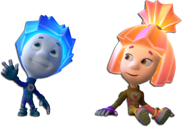 Фиксики Симка и Нолик