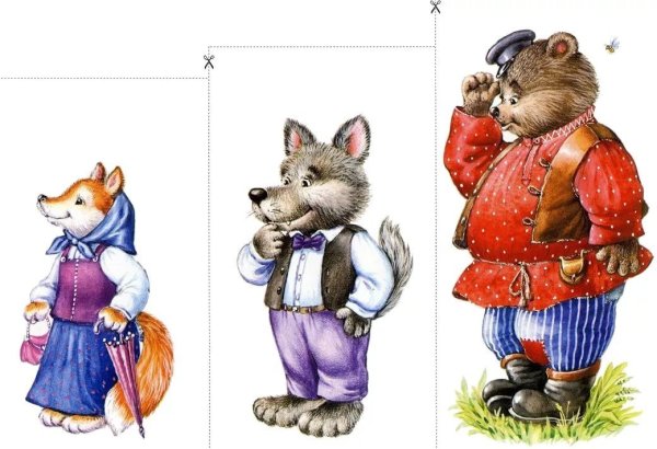 Герои сказки Теремок