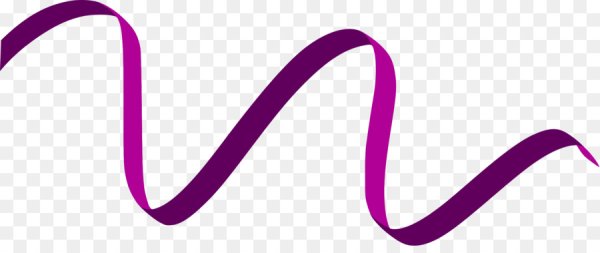 Волнистая линия фиолетовая
