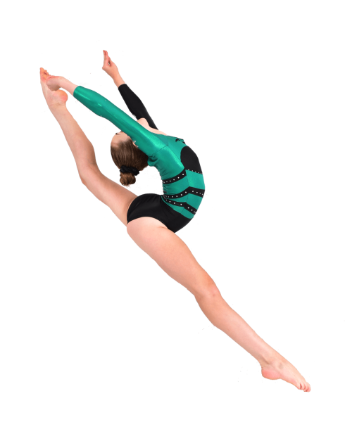 Художественная гимнастика на белом фоне