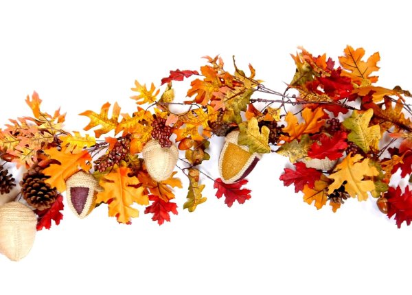 Гирлянда из осенних листочков