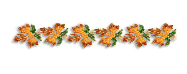 Бордюр с осенних листьев